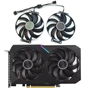 87 mm T129215SU DC12V 0, 5A RTX3060 RTX3060TI 6-poliger Grafikventilator für ASUS Dual RTX 3060 RTX 3060 TI 8G Mini V2 LHR Grafik-Lüfter
