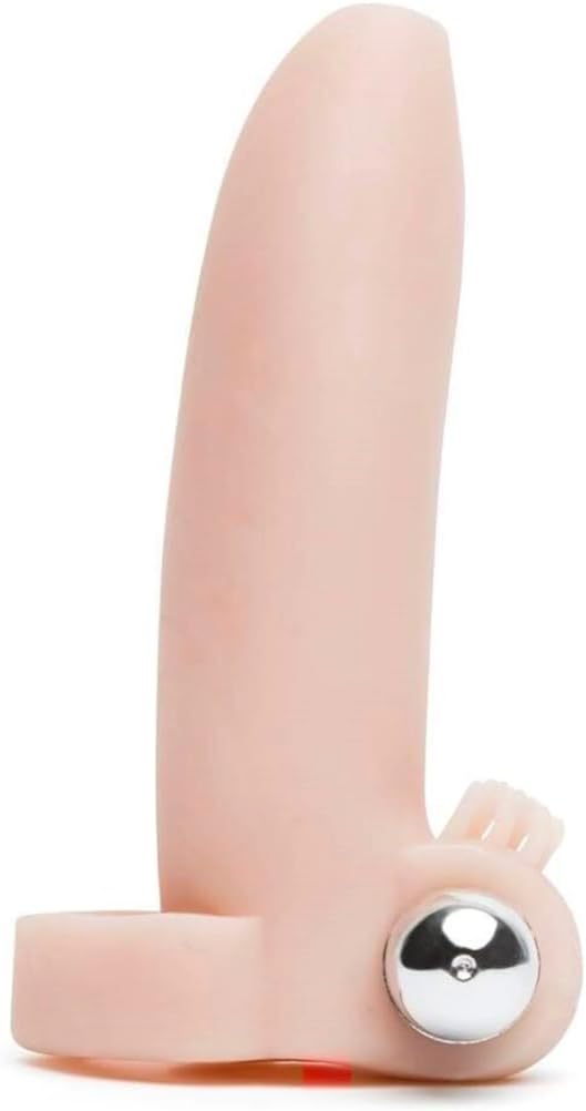Male Girth Enhancer Sleeve with Vibrating Stimulator