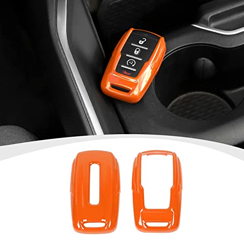 Image of RAZPOY for RAM Key Fob Cover, ABS Key Case Cover Holder Protector Compatible with for 2018-2023 Dodge RAM 1500 2500 3500, Orange