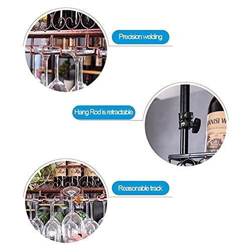 Support de bouteilles de vin de plafond pour libérer l'espace de cuisine