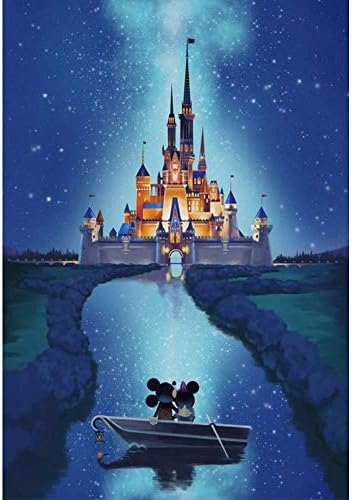 Joydiy DIY 5D Diamond Painting Kits, Full Drill Diamond Painting with New Upgrade Toolkit, Perfect for Parent Child Activity and Child GiftMagic,12x16inch
