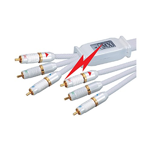Image of MX 3 RCA Male to 3 RCA Male Audio Cable - 5m, Digital Signal, Shielded for Strong EMI Protection, Ideal for Audio, Home Theater, and DJ Equipment