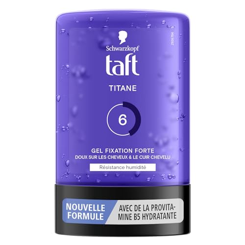 Taft - Schwarzkopf - Gel Tube Coiffant - Gel Titane - Résistance Humidité - Fixation Forte - Doux sur les cheveux - Tenue longue durée - Sans Effet Collant...