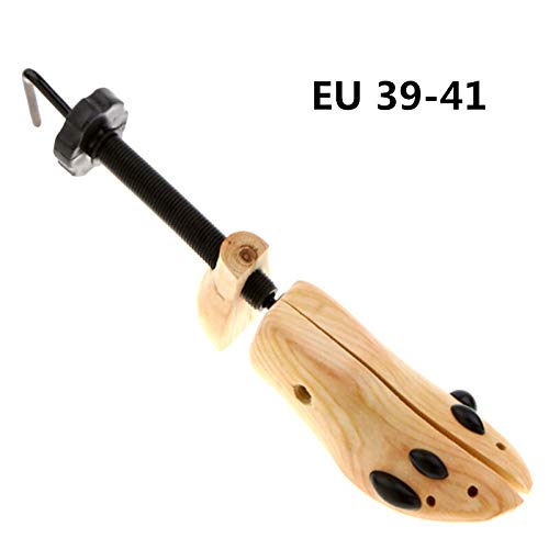 Allargascarpe 2 Pezzi Solid Pine Shoe Albero Regolabile Uomo e Donna Scarpa da Donna a 2 Vie Scarpe in Legno Shaper Albero Regolabile Tendiscarpe (Color : Natural, Size : 39 41)