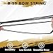 LWANO B55 Bow String,Replacement for Archery Recurve Traditional & Longbow Bowstring,12/14/16 Strands 48-70in,2 Brass Nocks Included (16 Strands (Recommended up to 65 lb), AMO 52