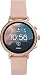 Fossil Women's Gen 4 Venture HR Heart Rate Stainless Steel and Leather Touchscreen Smartwatch, Color: Rose Gold, Pink (Model: FTW6015)