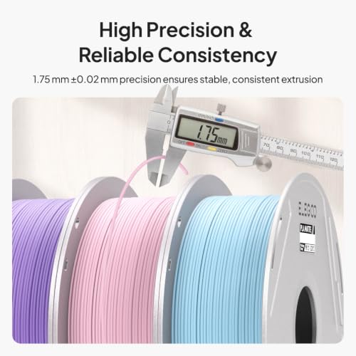 Image of ELEGOO Matte PLA 3D Printer Filament with Reusable Spool,1.75 mm Printing Filament Slate Grey 1 kg, Dimensional Accuracy + /- 0.02 mm, Compatible with Most 3D Printers
