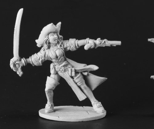 REAPER MINIATURES Dark Heaven Legends Elizabeth Pirate Captain