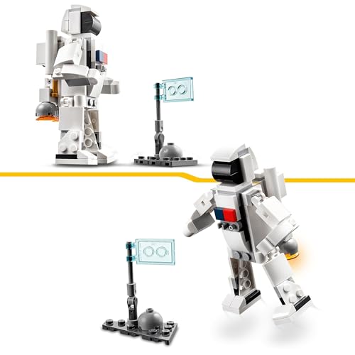 31134 Creator Space Shuttle, Set 3 in1 con Astronauta e Astronave Giocattolo, Giochi per Bambini e Bambine dai 6 Anni in su, Idea Regalo Creativa - Lego - Immagine 3