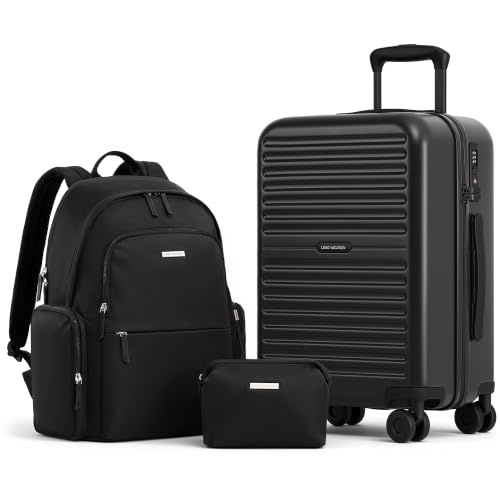 Image of LONG VACATION Luggage Sets, 3 Piece, 20 Inch Carry On Hardshell Suitcase