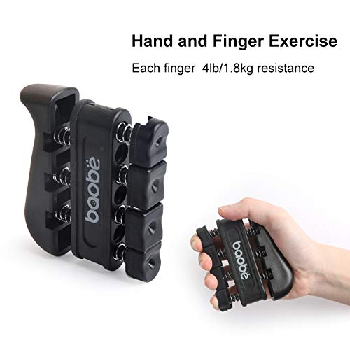 Baobë Hand Grip Strengtheners Workout Kit (5 Pack) Adjustable Resistance Hand Strengthener Finger Exerciser Finger Stretcher Grip Ring Squeeze Egg with Carrying Bag - Thumbnail 2