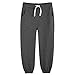 Bumeex Toddler Boys Joggers Pants Sweatpants Kids 3 Pack Cotton Athletic Sport School Jogging Fashion Cinched Hem Sweat Pant Clothes Clothing Outfits with Pockets Trousers Black/Burgundy/Dark Grey 5t