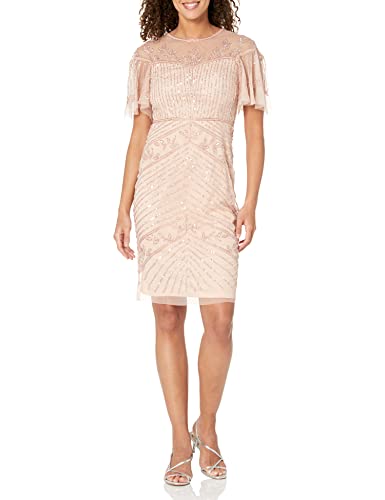 Image of Adrianna Papell Beaded Short Dress