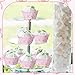 Tioncy 300 Pcs Pink Bow Cupcake Liners Coquette Bow Cupcake Wrappers Baking Cups Baking Standard Liners Holders for Baby Shower Wedding Bachelorette Bridal Showers Birthday Party Decoration