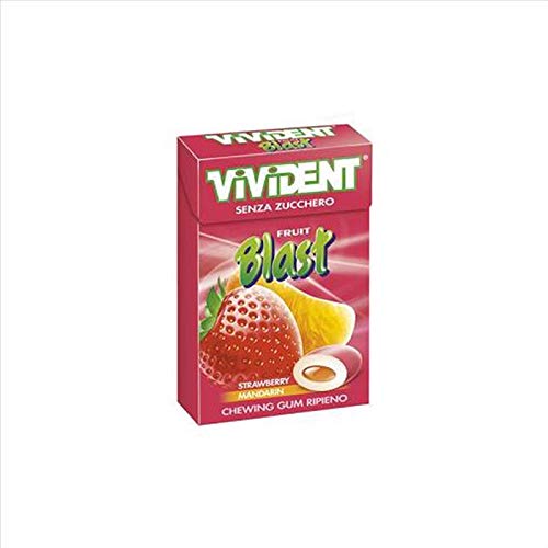 Perfetti Van Melle Vivident Fruit Blast Chewing Gum Gusto Fragola E Lime 30 g