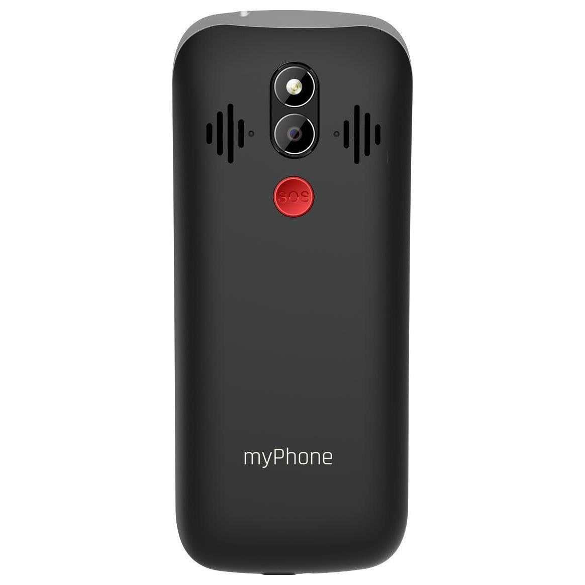 myPhone Halo 4 LTE telefono per anziani senza contratto, display da 3,5 pollici, tasti grandi, tasto SOS, 4G, fino a 16 giorni di autonomia