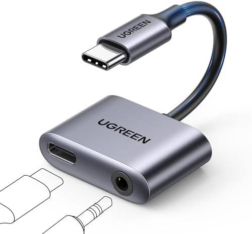 UGREEN USB C to 3.5mm Headphone Jack Audio Charger Adapter for S26/25 Ultra