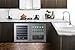 24 in. Shallow Depth Single Zone 33-Bottle Built-In Wine Cooler in Stainless Steel ADA Compliant- ASDW2412V1