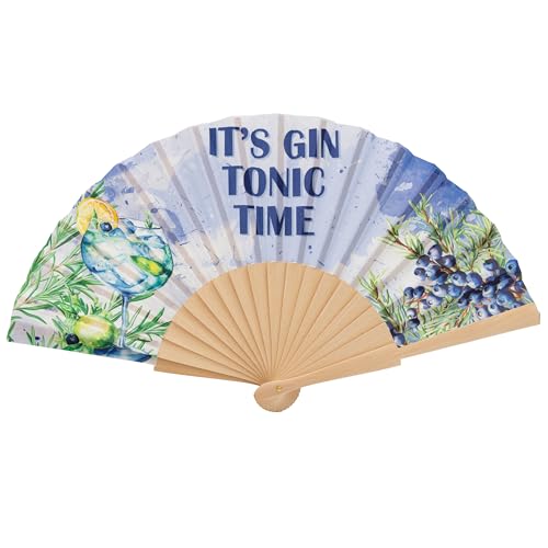 MAPIMANIA - Ventaglio legno pieghevole in tessuto con scritta, Ventagli Matrimonio Personalizzati, Ventaglio giapponese resistente, Gadget evento