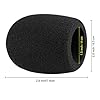 Thick Microphone Cover,Foam Mic Covers Windscreen Suitable for Most Standard Handheld Stage Microphone,Reusable Foam Covers,Black (10 Pack) #1