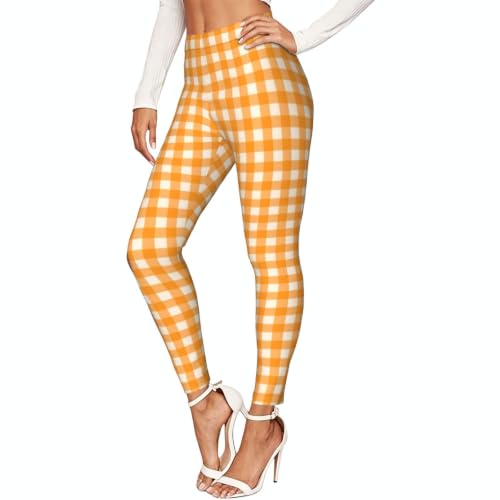 Leggings elásticos cuadrados y pantalones estampados opacos para entrenamiento