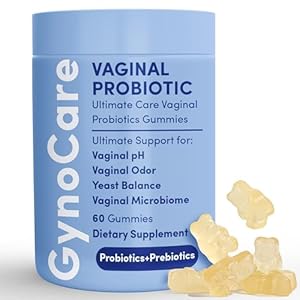 GynoCare Vaginal Probiotic Gummies for Women | pH Balance & Odor Support | Prebiotics and Probiotics for Women | Female Vaginal Probiotics for ph Balance and Vaginal Health | 60 Gummies