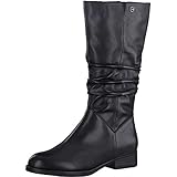 Funktion: TOUCH-IT Tamaris Damen Stiefel, lederstiefel reißverschluss Boots weiblich Lady Ladies Women\'s Women Woman Abend elegant Feier,Black,38 EU / 5 UK