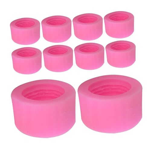 Ipetboom 10pcs Food-Grade Silicone Macaron Moulds Baking Molds for Cake Decorating Handmade Chocolate Wax Melt Candle Making Nonstick Flexible Icing Moulds
