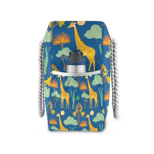 Sac à main girafe pour femme parfait pour une escapade de week-end et les courses de tous les jours - 5