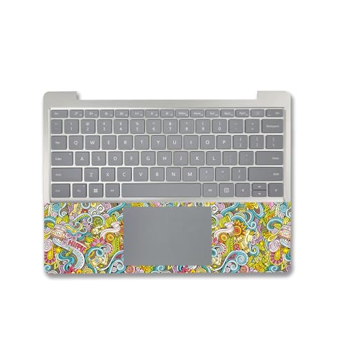 Image of MightySkins Carbon Fiber Skin Compatible with Microsoft Surface Laptop Go 3 (2023) Full Wrap Kit - Ultra Hippie | Protective, Durable Textured Carbon Fiber Finish | Made in The USA