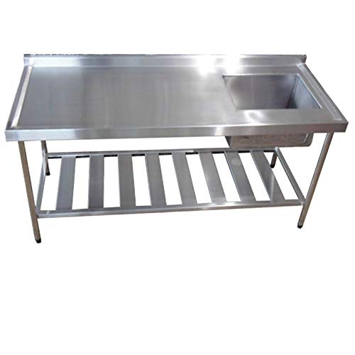Pia Aço Inox Industrial 120x60x90 cm Cuba Direita Nortinox
