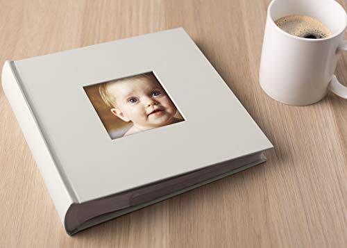 Pearhead Baby Photo Album, Baby Shower Gift, Ivory