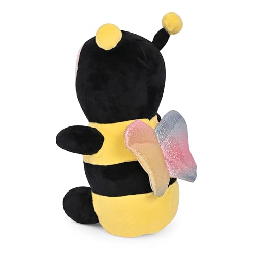 Image of BESTIES Adorable Cute Bee Soft Toy - Soft Plush Bee Toys, Stuffed Plush Animal Toy, Fluffy Soft Toys for Girls, Boys, Kids, Huggable Plush Toys - 24 cm (Yellow)