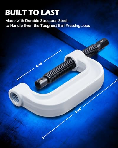 Image of Orion Motor Tech Ball Joint Press Kit, Heavy Duty Ball Joint Tool with 4x4 Adapters, Ball Joint Removal Tool Kit for Most 2WD and 4WD Cars and Light Trucks