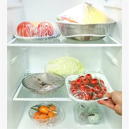 Fresh Keeping Bags, Reusable Elastic Food Storage Covers, Universal Stretch Plastic Wrap Bowl Covers 100/200/300pcs (100)