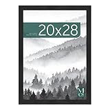 MCS Museum Poster Frame 20x28 Onyx, Vertical & Horizontal Wall Hanging Large Picture Frame for Photos, Posters & Art Prints (1-Pack)