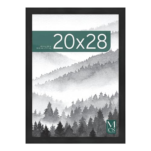 MCS Museum Poster Frame 20x28 Onyx, Vertical & Horizontal Wall Hanging Large Picture Frame for Photos, Posters & Art Prints (1-Pack)