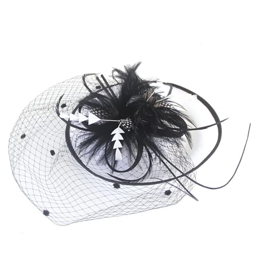 Clip couvre-chef pour mariage et cocktail à fixation double confort
