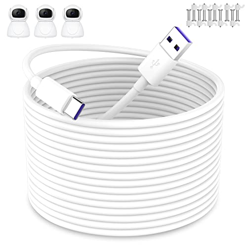 USB C Kabel 10m,Typ C Ladekabel f&uuml;r Xiaomi Mi Wireless Outdoor Security Camera 1080p,Power Extension USB C Ladekabel f&uuml;r Xiaomi Mi Camera 2K Magnetic Mount,Netzteil Stromkabel f&uuml;r Sicherheitskamera