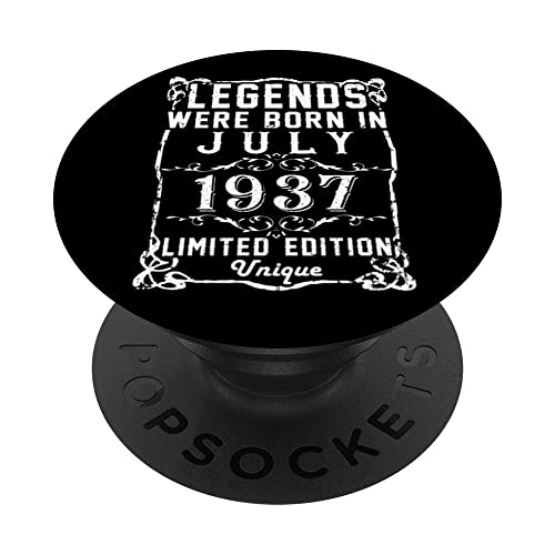 Cumpleaños Julio 1937 Edición Limitada Regalo Legend July PopSockets PopGrip Intercambiable