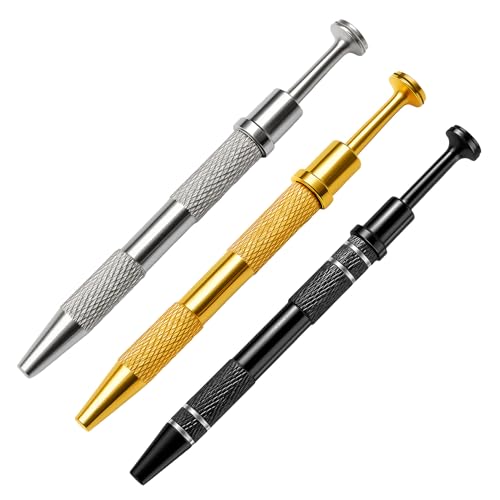 Jetstream 3 Piezas Alicates de Piercin, Alicates para Piercing de Bolas, Herramientas de Agarre de Cuatro Dedos y Herramientas de Perforación Esféricas, Adecuadas para Chips, Relojes y Gafas