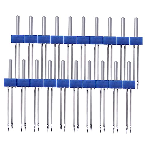 LIFKOME 12Piezas Agujas Dobles Máquina de Coser Agujas Gemelas Multifuncionales Eléctricas Kit de Agujas Resistentes Coser Recto Accesorios de Compatibles