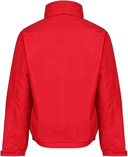 Regatta Dover Waterproof Concealed Hooded Fleece Lined Bomber Jacket Jackets Waterproof Insulated, Hombre, Classic Red/Navy, XXL