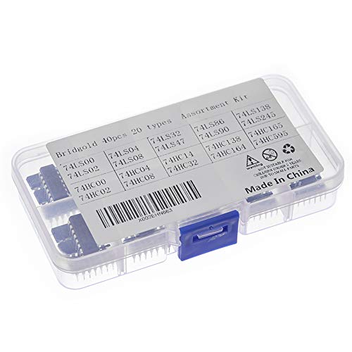 Bridgold 40pcs(20pcs 74HCxx+20pcs 74LSxx) Series Logic IC Assortment Kit - Thumbnail 2