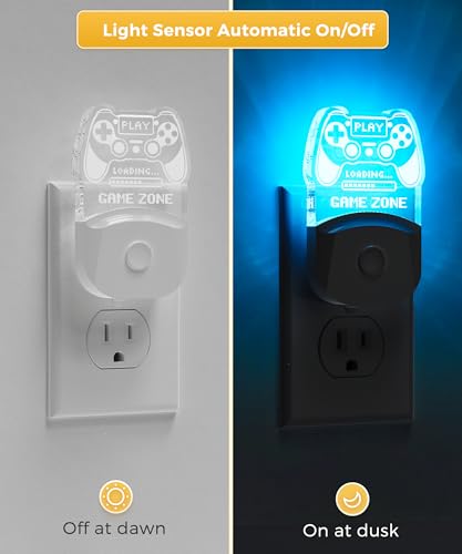 Image of L LOHAS LED Night Light for Kids, Gamepad Shape Night Lights Plug into Wall