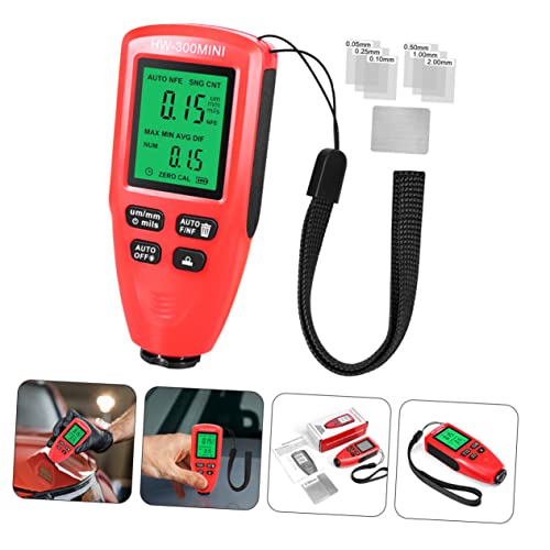 Medidor digital de espesor de recubrimiento ULTECHNOVO con resolución precisa para pintura, uso automotriz e industrial, diseño compacto, apagado automático, batería no incluida miniatura 5