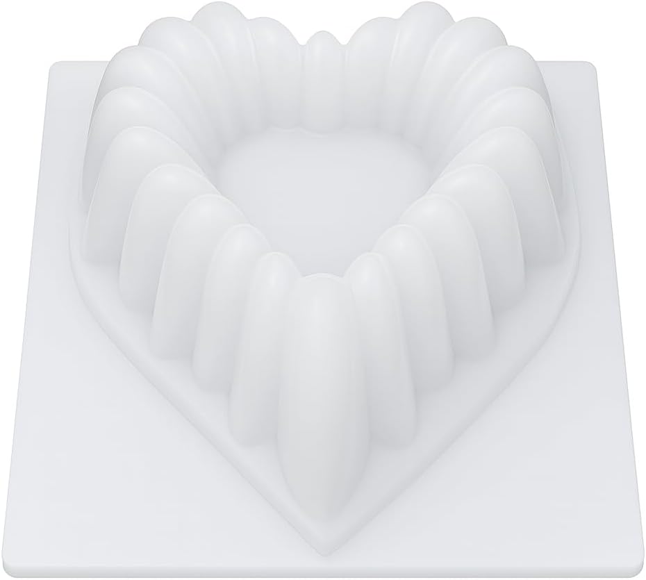 3 Layer Heart Shaped Jello Mold – 2.5L Capacity – Plastic Gelatin Mold for Layered Gelatina Desserts – Made in Mexico