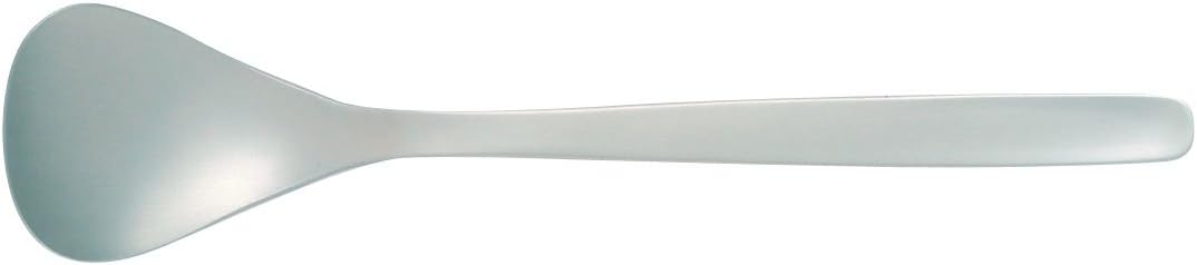 Sori Yanagi Cutlery with Simple Form for Easy Use, Tsubamesanjo Stainless Steel, Service Spoon, Brushed Finish, Simple Design Cutlery, Dishwasher Safe, 18-8 Stainless Steel