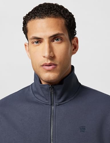 Miniatura 3 de G-Star Nifous Zip Thru Sweater, Sudadera Para Hombre, Azul India Ink D25122-D566-H392 , M