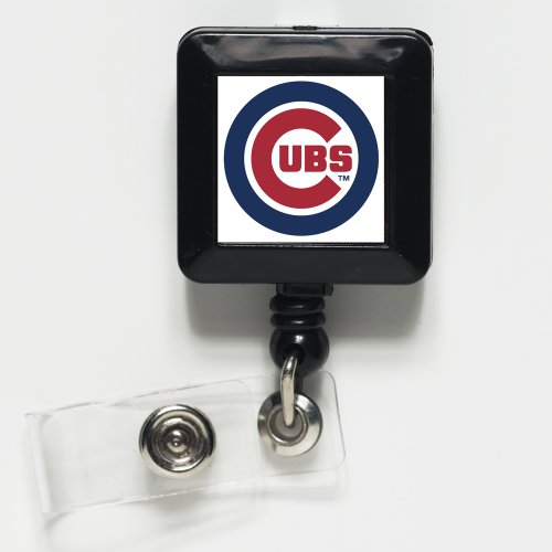 Wincraft MLB Chicago Cubs Retractable Badge Holder, Black